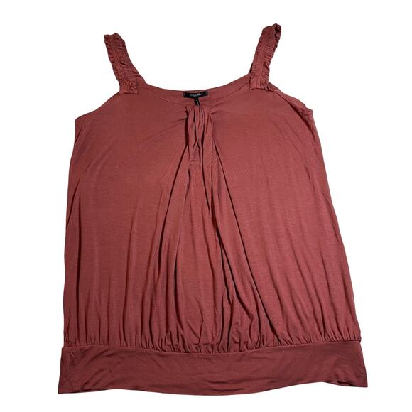 Daisy Fuentes Sleeveless Draped Cami Tunic Size X-Large NEW Feminine Casual Y2K - Picture 1 of 8
